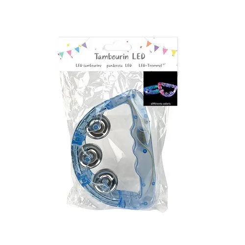 Tambourin  LED 4 coloris assortis