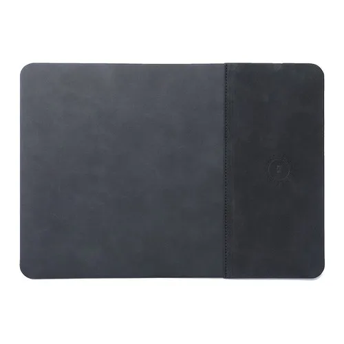 Tapis de Souris en Cuir avec Chargeur Sans Fil 15W Rapide