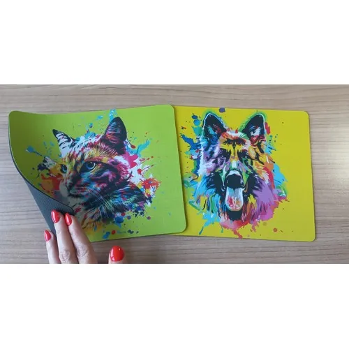 TAPIS DE SOURIS EN TISSU AVEC SUBLIMATION ET CAOUTCHOUC