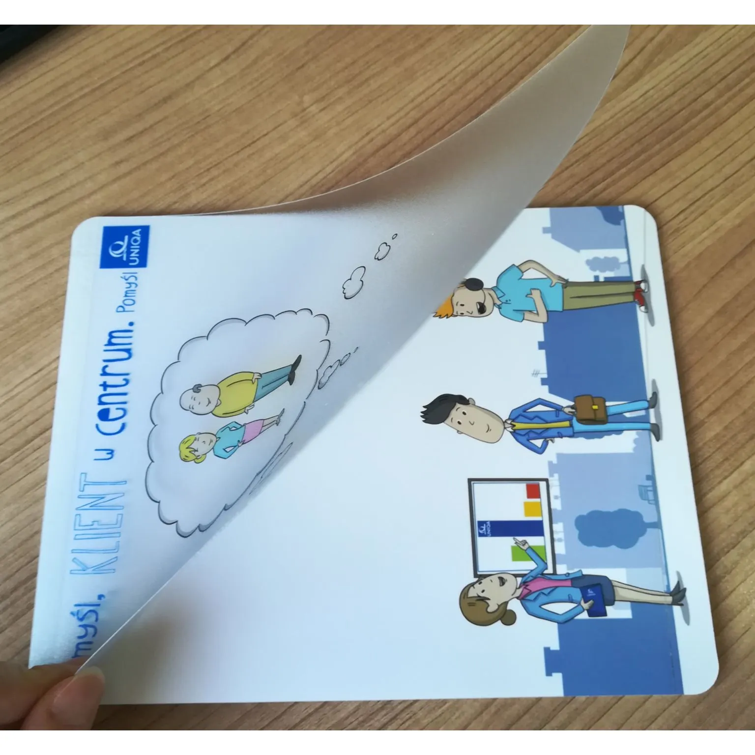 Tapis de souris pour tâches spéciales avec cadre photo ou couverture ouvrable