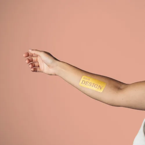 tatouage éphémère métallique - 100 x 50 mm