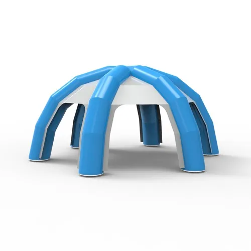 Tente publicitaire gonflable à soufflerie continue