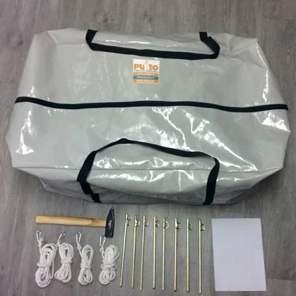 Tente publicitaire gonflable à soufflerie continue