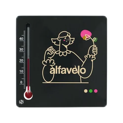 THERMOMETRE CARRE EN MATIERE RECYCLEE