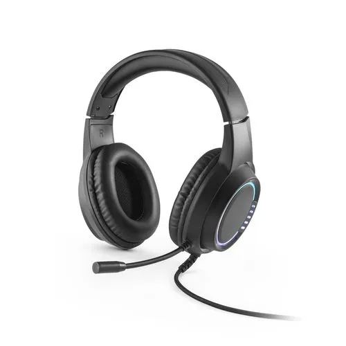 Thorne Headset RGB. Écouteurs gaming avec câble de 2 m, microphone et lumières LED RVB en ABS