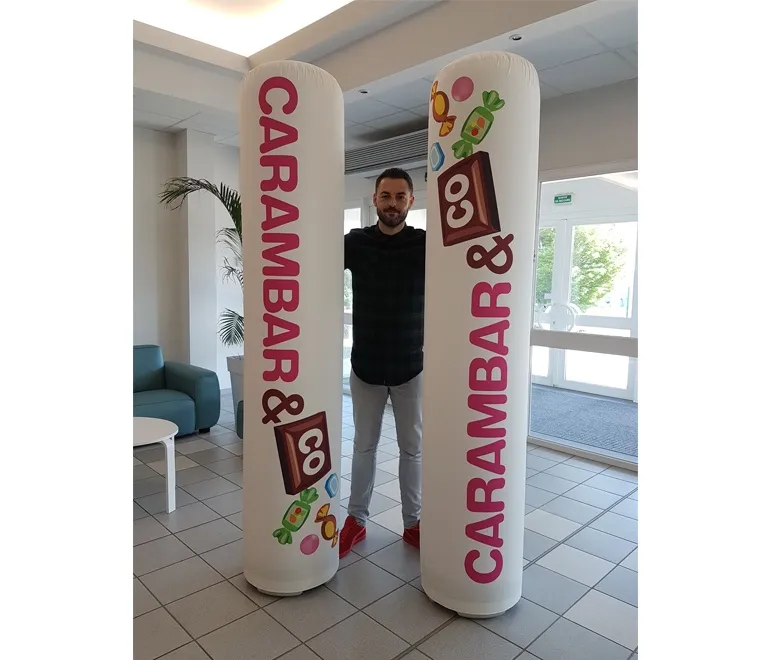 Colonnes gonflables pour événements et salons