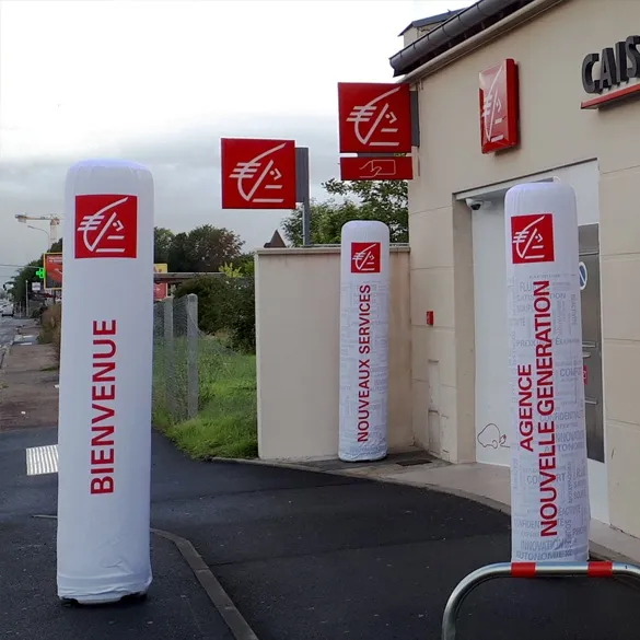 Colonnes gonflables pour événements et salons