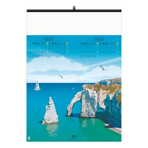 TOUR DE FRANCE VINTAGE 2026 - 6 FEUILLETS - RELIURE BAGUETTE - MARQUAGE 1 COULEUR