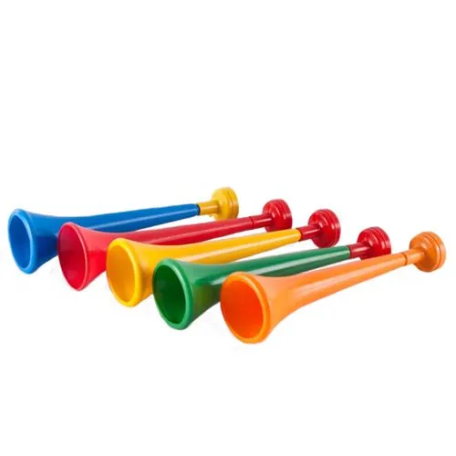 Trompette d'animation 30 cm aux couleurs combinées