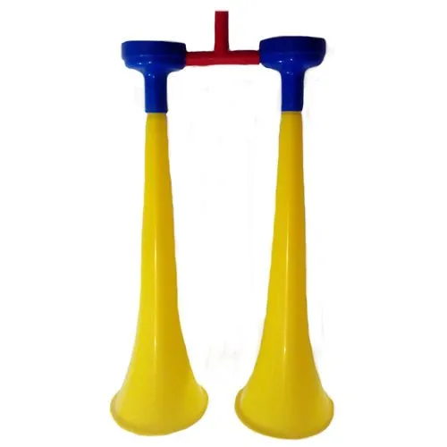 Trompette d'animation 30 cm aux couleurs combinées