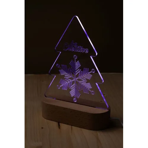 Trophée lumineux LED sapin Woodify Xmas