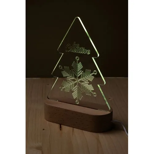 Trophée lumineux LED sapin Woodify Xmas