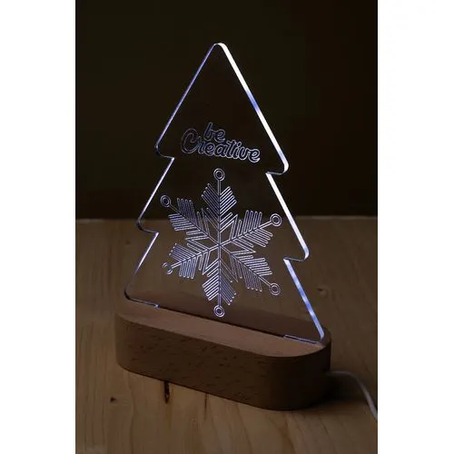 Trophée lumineux LED sapin Woodify Xmas