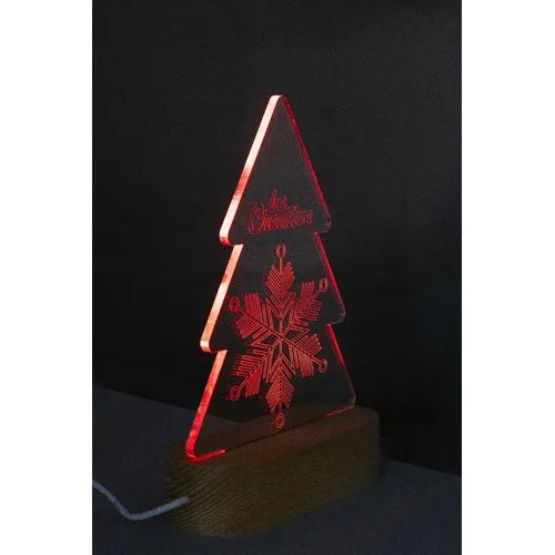 Trophée lumineux LED sapin Woodify Xmas