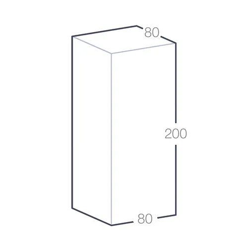 Trophée rectangulaire en bois
