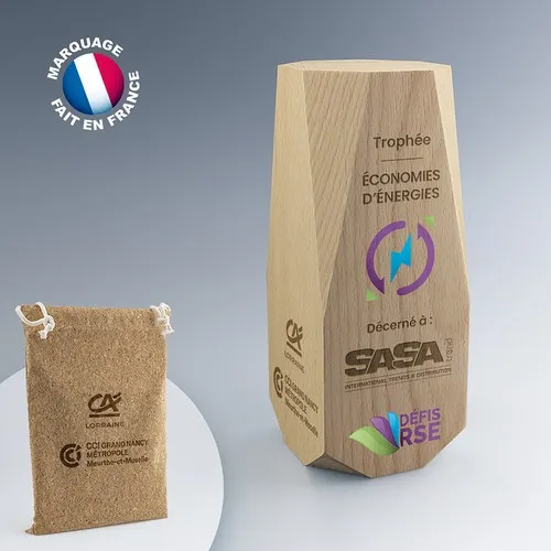 Trophée ruby en bois