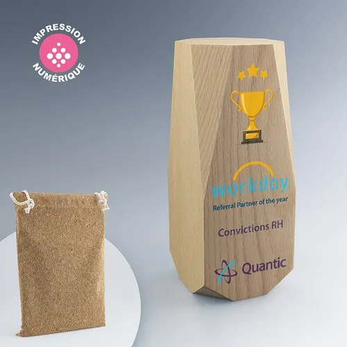 Trophée ruby en bois