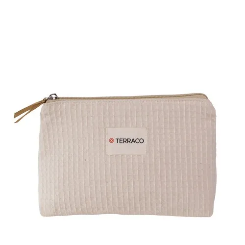 Trousse en coton nid d'abeille
