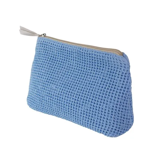 Trousse en coton nid d'abeille