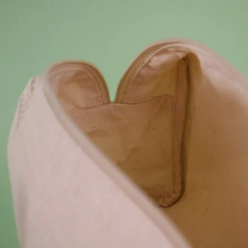 Trousse rectangulaire en coton nid d'abeille