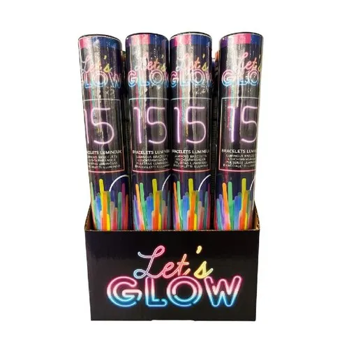 Tube 15 bracelets GLOW 5 x 200 mm