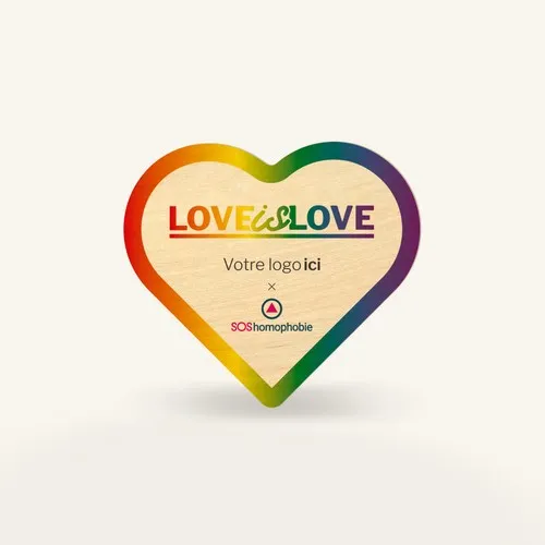 Un sticker forme sur mesure pour le mois des fiertés