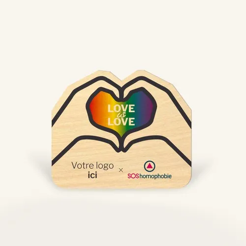 Un sticker forme sur mesure pour le mois des fiertés