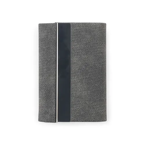 VAUGHN. Set composé d'un porte-cartes et d'un porte-clés, tous deux en métal et polyester recyclé (30% rPET)