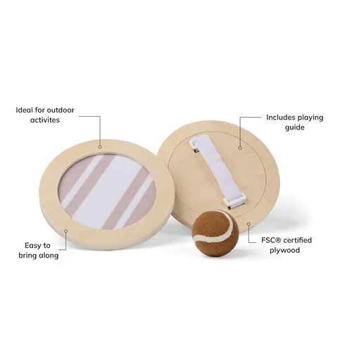 VINGA Jeu de raquettes scratch avec balle