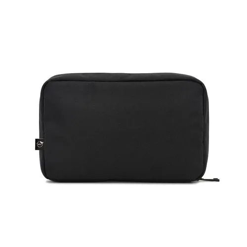 YANGON. Sac de rangement spacieux pour accessoires technologiques en sergé avec revêtement hydrofuge et polyester recyclé 600D