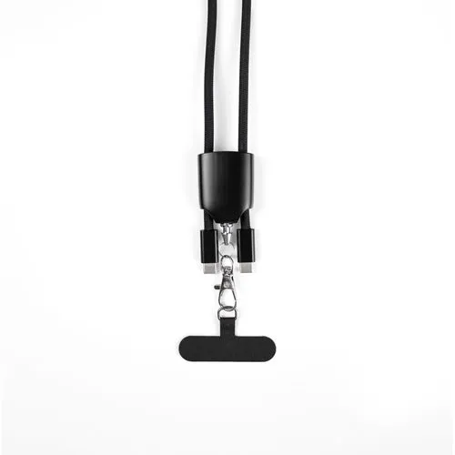 ZEWAIL. Lanière avec support pour smartphone inclus, câble USB-C et divers adaptateurs en ABS recyclé et TPE recyclé