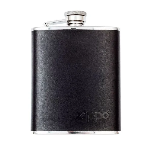 Zippo Flasque Zippo 6 oz (177 ml) cuir noir