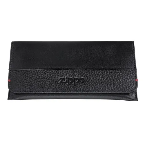 Zippo Nappa Bi-Fold Tobacco Pouch Black