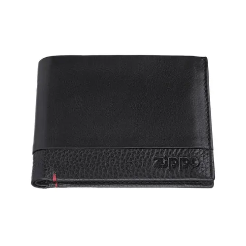Zippo Nappa Tri-Fold Wallet Black
